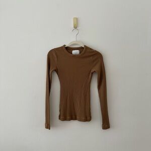 Citizens of Humanity Ribbed Long Sleeve Top (XS)